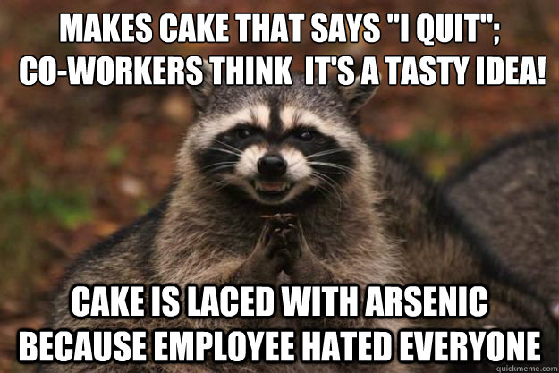 Makes cake that says 