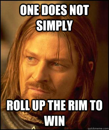 One does not simply  Roll up the rim to win  Boramir Soap
