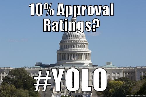 10% APPROVAL RATINGS? #YOLO Scumbag Congress