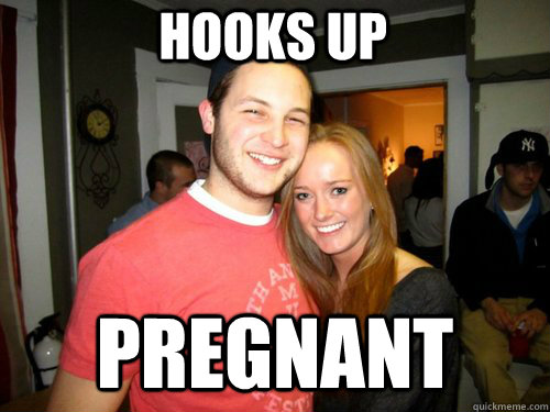 Hooks up  Pregnant  Freshman Couple