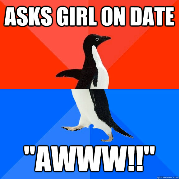 Asks girl on date 