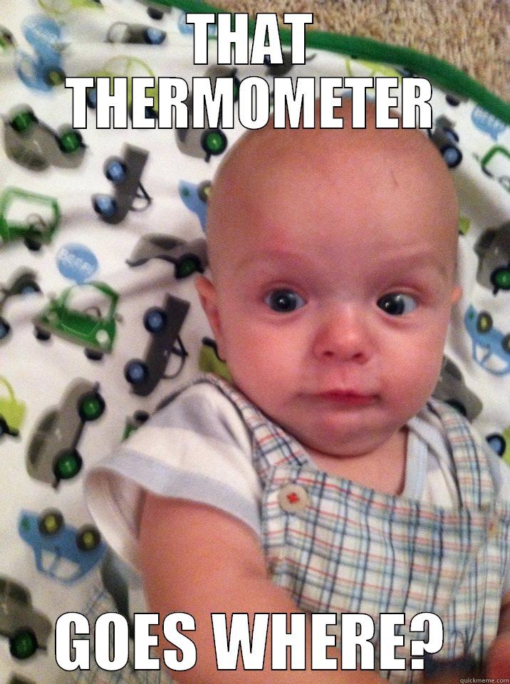 Surprised Baby - THAT THERMOMETER GOES WHERE? Misc