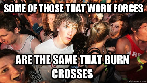 SOME OF THOSE THAT WORK FORCES ARE THE SAME THAT BURN CROSSES - SOME OF THOSE THAT WORK FORCES ARE THE SAME THAT BURN CROSSES  Sudden Clarity Clarence