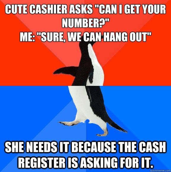 cute cashier asks 