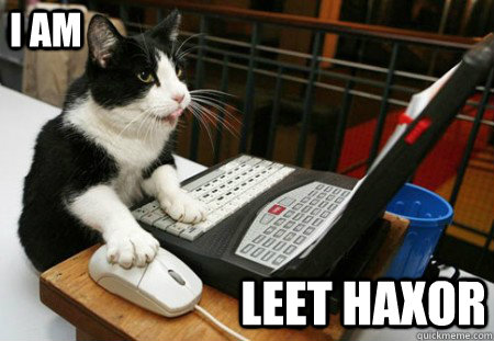 I am Leet haxor  Leet haxor