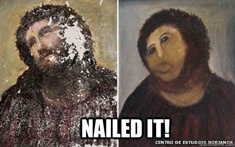 NAILED IT! - NAILED IT!  Spanish Fresco Restoration