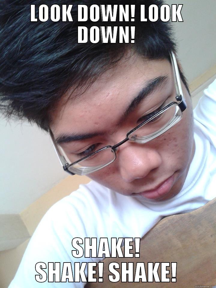 LOOK DOWN! LOOK DOWN! SHAKE! SHAKE! SHAKE! Misc