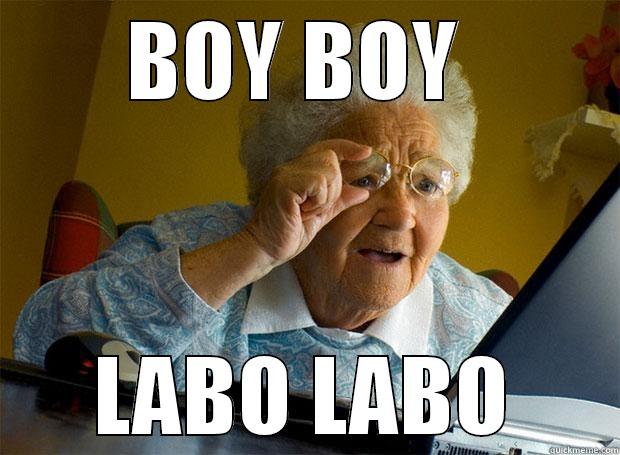 BOY BOY  LABO LABO Grandma finds the Internet