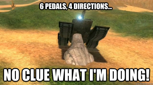 6 Pedals, 4 Directions... NO CLUE WHAT I'M DOING!  Caboose driving Sheila