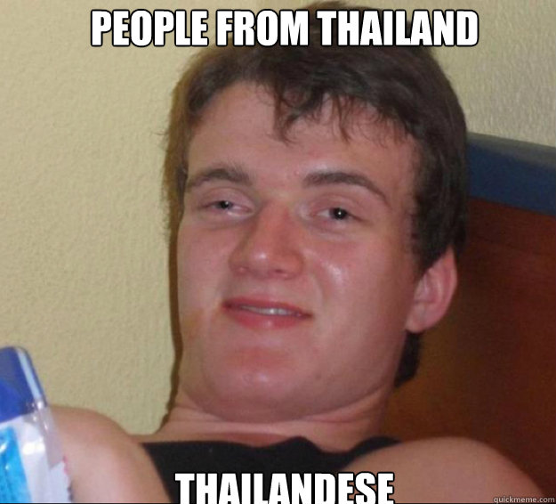 People from thailand thailandese  10guy
