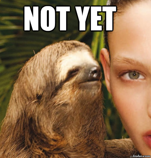  Not yet  rape sloth