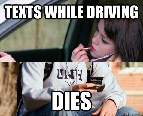 Texts while driving Dies - Texts while driving Dies  graduating high school senior