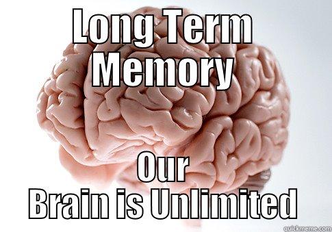 Long Term Memory - LONG TERM MEMORY OUR BRAIN IS UNLIMITED Scumbag Brain