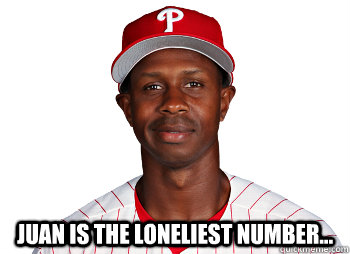  Juan is the loneliest number... -  Juan is the loneliest number...  Juan pierre