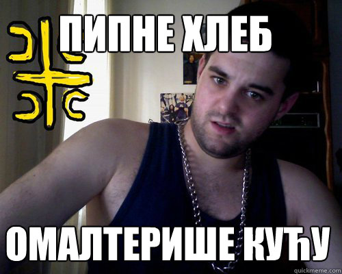 пипне хлеб омалтерише кућу - пипне хлеб омалтерише кућу  good serb guy