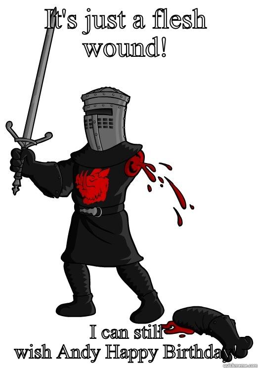 Monty Python - IT'S JUST A FLESH WOUND! I CAN STILL WISH ANDY HAPPY BIRTHDAY! Misc