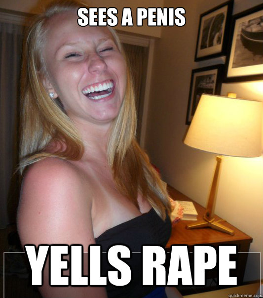 Sees a penis Yells rape  