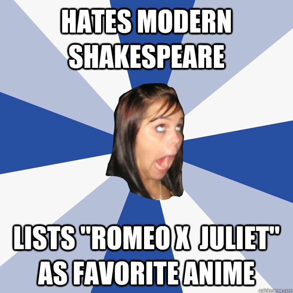 Hates modern shakespeare Lists 