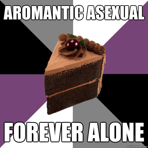 Aromantic Asexual forever alone  Asexual Cake