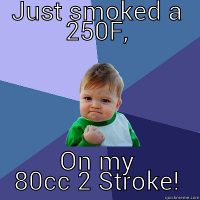 JUST SMOKED A 250F, ON MY 80CC 2 STROKE! Success Kid
