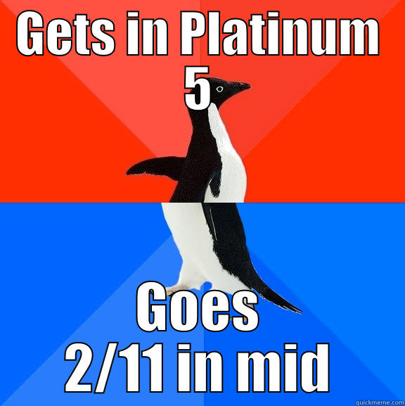 GETS IN PLATINUM 5 GOES 2/11 IN MID Socially Awesome Awkward Penguin