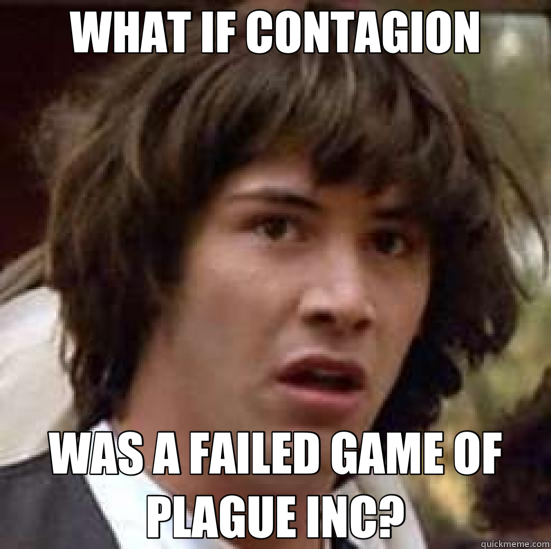 WHAT IF CONTAGION WAS A FAILED GAME OF PLAGUE INC?  conspiracy keanu