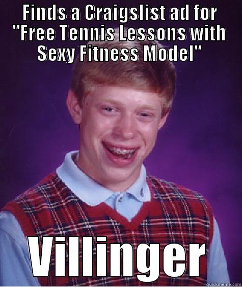 Free Tennis Lessons - FINDS A CRAIGSLIST AD FOR 