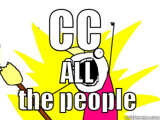CC ALL THE PEOPLE All The Things