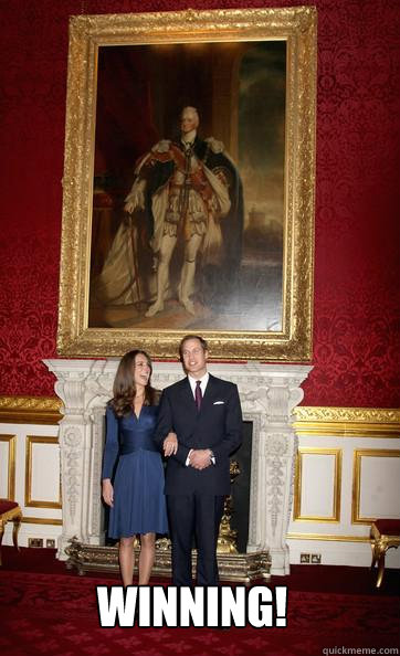 Winning!  Kate Middleton