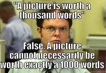 A picture is not worth 1000 words - 