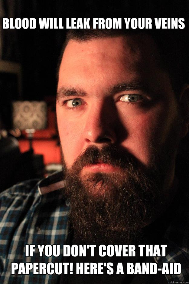 Blood will leak from your veins If you don't cover that papercut! Here's a band-aid  Dating Site Murderer