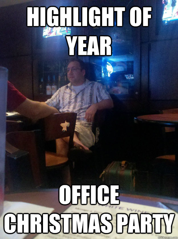 highlight of year office christmas party  Casual Businessman