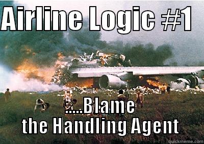 AIRLINE LOGIC #1   .....BLAME THE HANDLING AGENT Misc