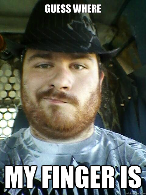 Guess where my finger is  Mammas Boy