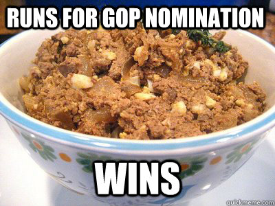 runs for gop nomination wins - runs for gop nomination wins  vote chopped liver 2012