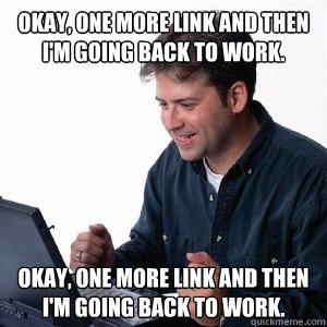 Okay, one more link and then I'm going back to work. Okay, one more link and then I'm going back to work.  Lonely Computer Guy