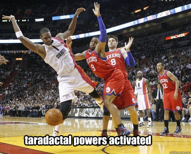 taradactal powers activated  funny nba pic
