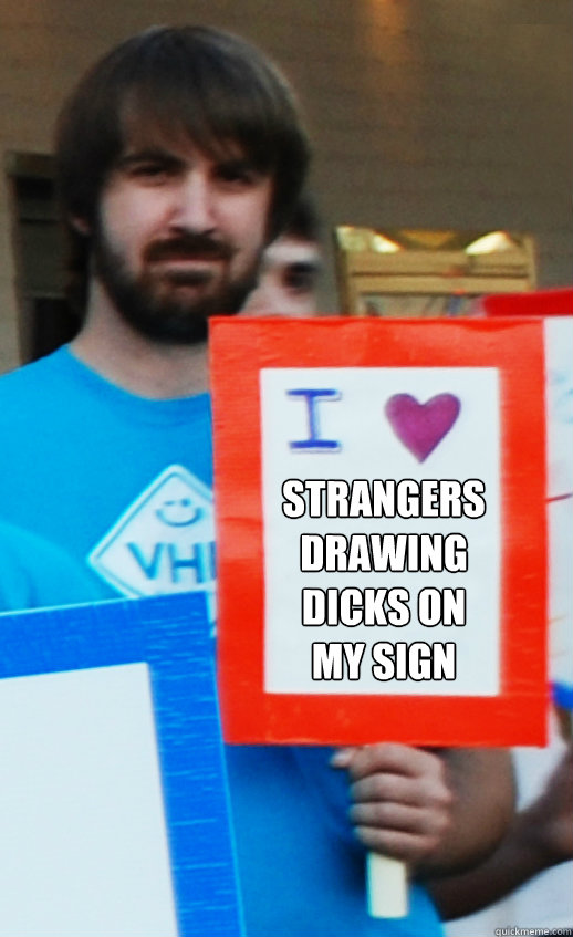 STRANGERS DRAWING DICKS ON MY SIGN  Awkward Mark Johnson
