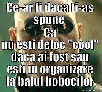 CE-AR FI DACA TI-AS SPUNE  CA NU ESTI DELOC 