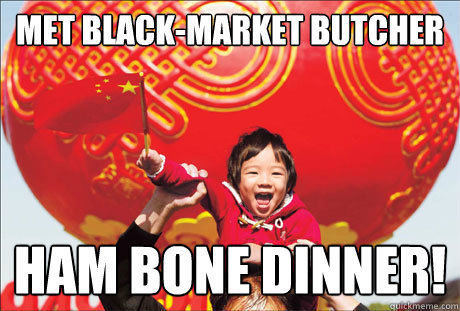 Met Black-Market Butcher Ham bone dinner!  Second World Success