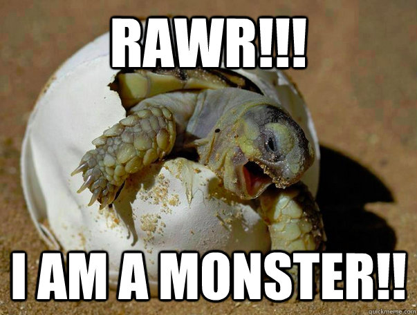 RAWR!!! I AM A MONSTER!! - RAWR!!! I AM A MONSTER!!  Cute lol