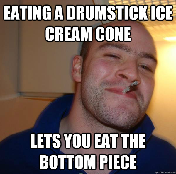 Eating a Drumstick ice cream cone Lets you eat the bottom piece - Eating a Drumstick ice cream cone Lets you eat the bottom piece  Misc