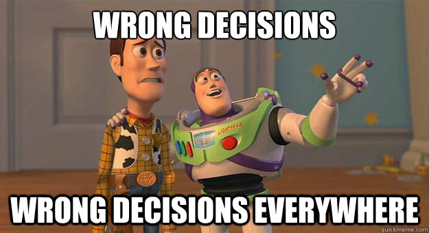 wrong decisions wrong decisions everywhere - wrong decisions wrong decisions everywhere  Marshmallows. Marshmallows everywhere.