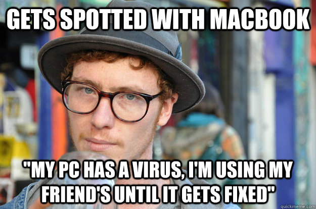 gets spotted with macbook 