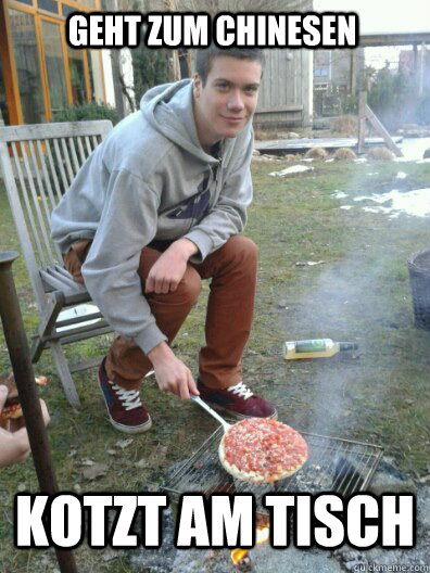 geht zum chinesen kotzt am tisch - geht zum chinesen kotzt am tisch  nigga