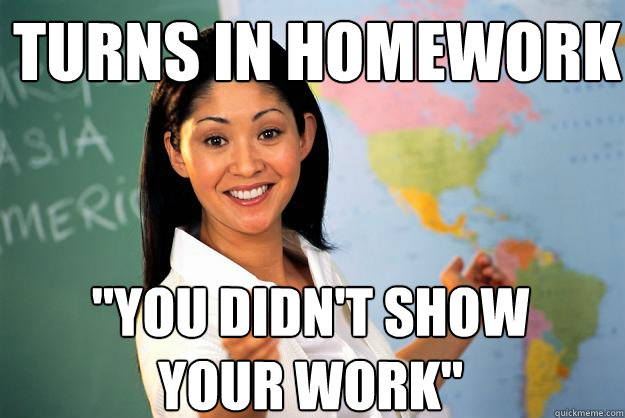 turns in homework 