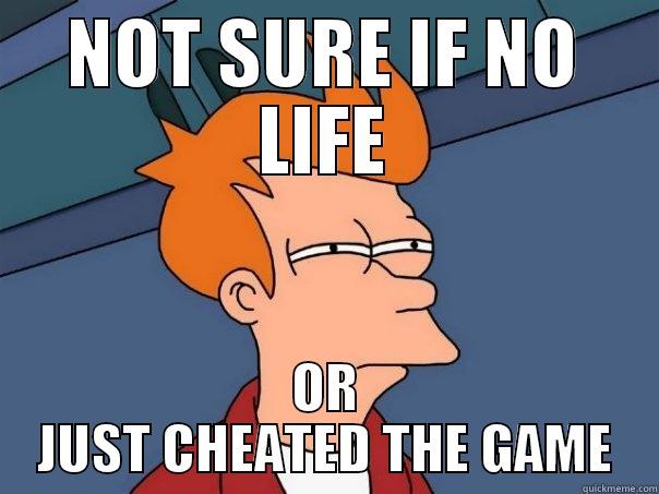 NOT SURE IF NO LIFE OR JUST CHEATED THE GAME Futurama Fry