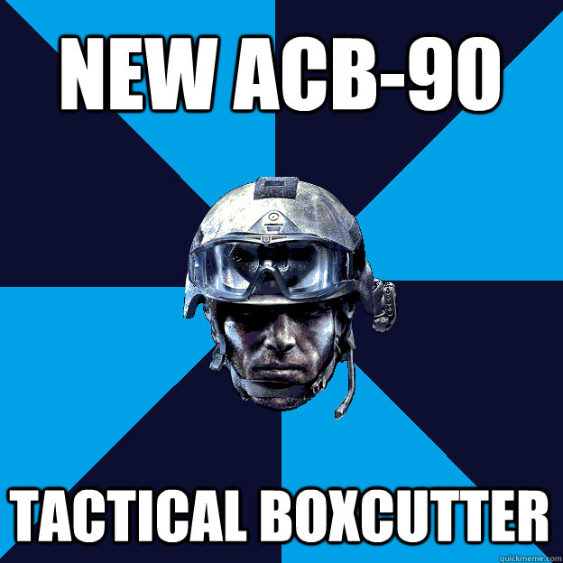 New acb-90 Tactical boxcutter - New acb-90 Tactical boxcutter  Battlefield 3 Guy