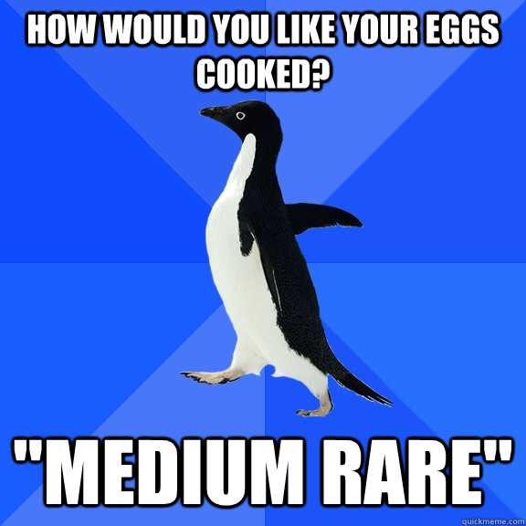 How would you like your eggs cooked? 