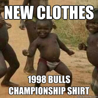 new clothes 1998 bulls championship shirt  Its friday niggas